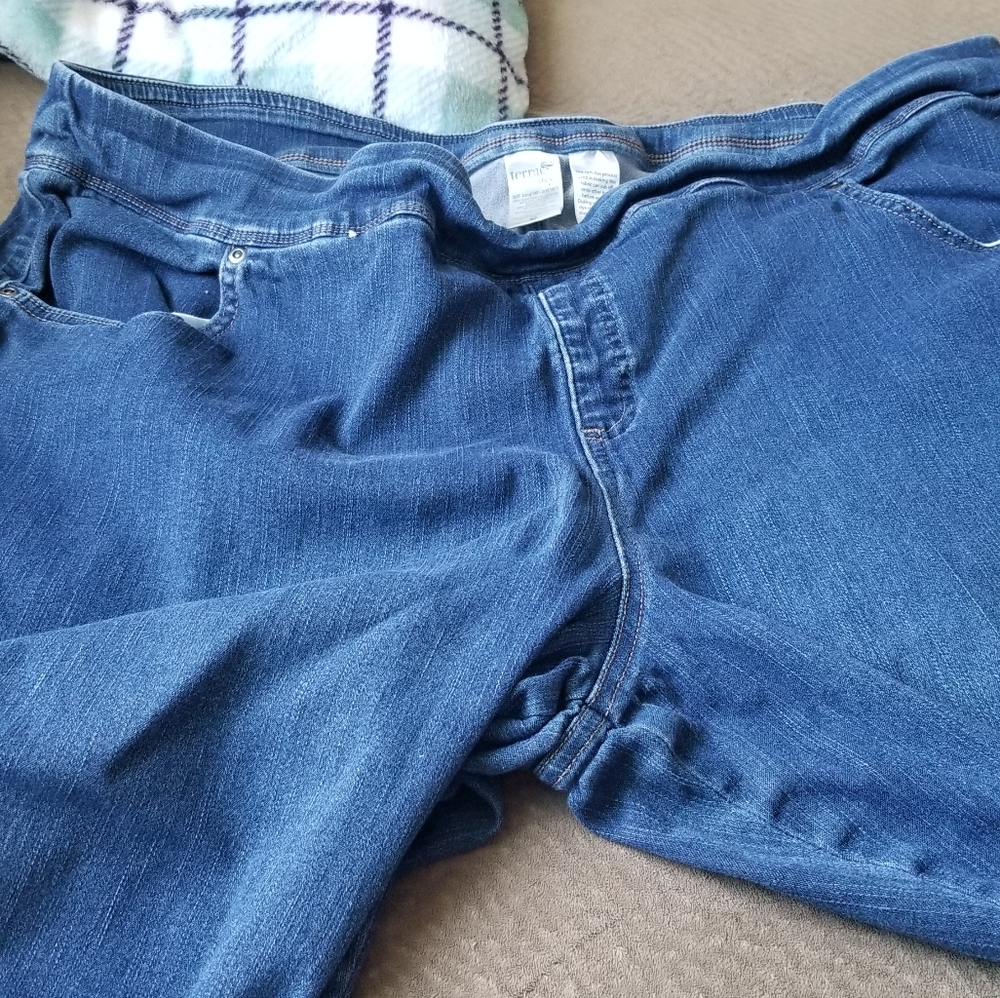 Terra & Sky jeggings, size 3x, Capri denim